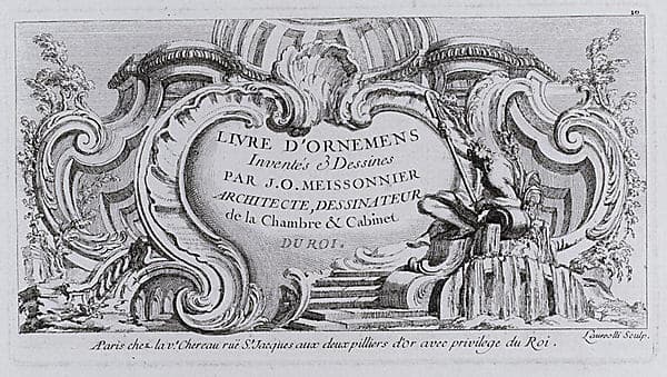 Livre d'Ornemens, by Juste Aurèle Meissonnier