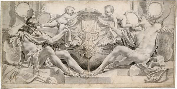 Allegory in Honor of Cardinal Richelieu, by Charles Le Brun