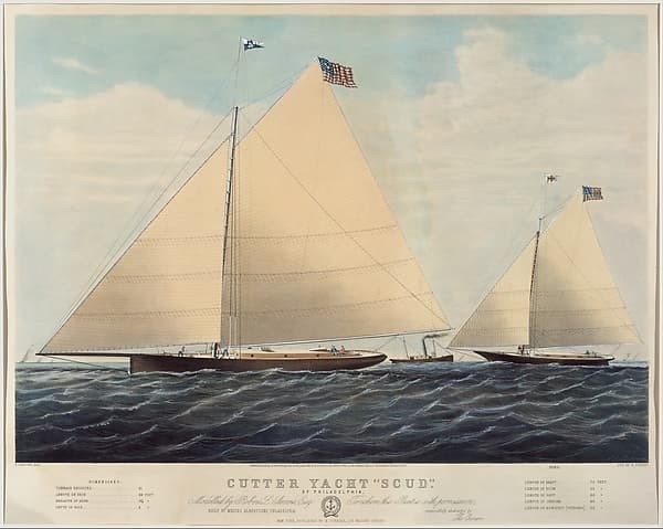 Cutter Yacht "Scud" of Philadelphia – Modelled by Robert L. Stevens, Esq., by Charles Parsons