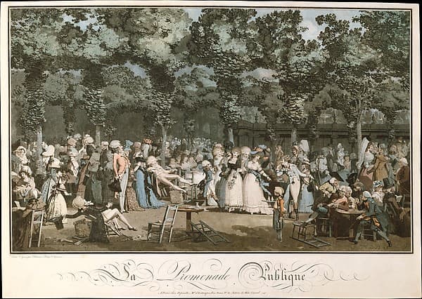 The Public Promenade, by Louis Philibert Debucourt
