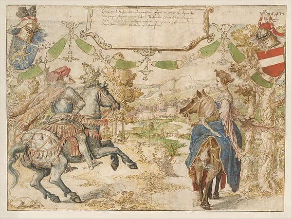 Otto, Count of Nassau and his Wife Adelheid van Vianen, by Bernard van Orley