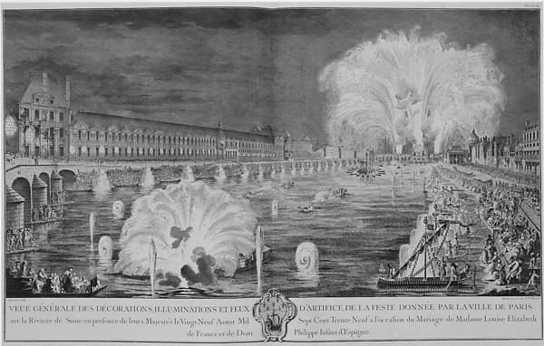 Marriage of Louise-Élisabeth of France and Don Philip of Spain, Paris, August 29, 1739, by Jacques François Blondel