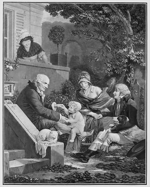 The Pleasures of Fatherhood, by Louis Philibert Debucourt