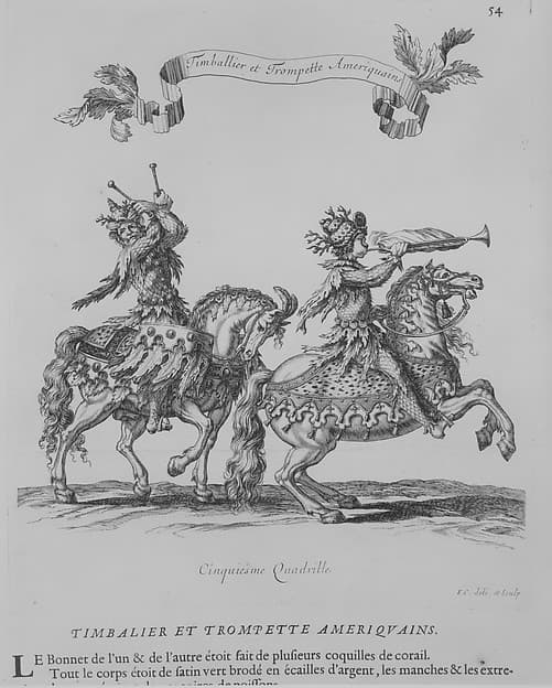 Courses de Testes et de Bagues Faittes par Roy et par les Princes et Seigneurs de sa Cour, en l'année 1662, by Charles Perrault