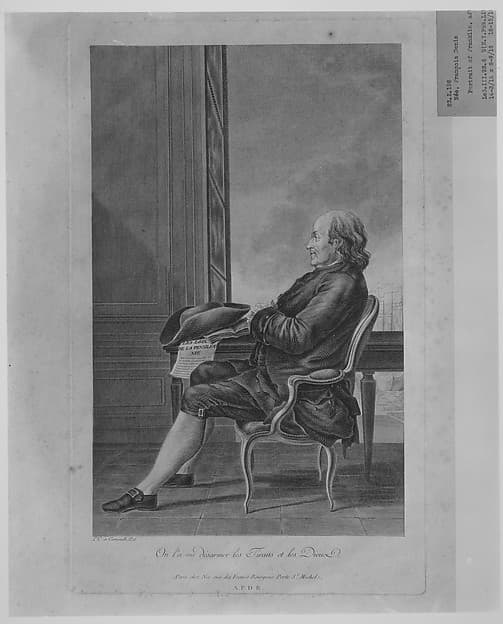 Benjamin Franklin, by François Denis Née