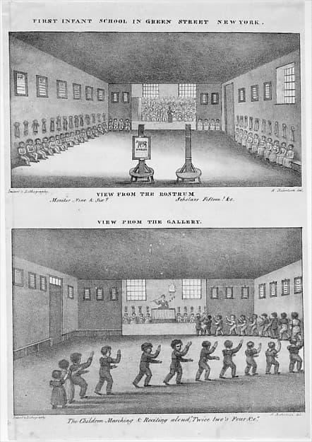 First Infant School in Green Street, New York, by Anthony Imbert