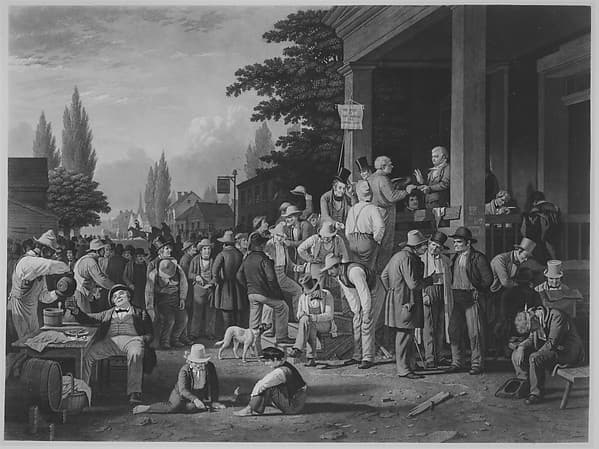 The County Election, by John Sartain