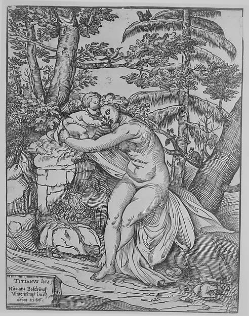 Venus and Cupid, by Nicolò Boldrini