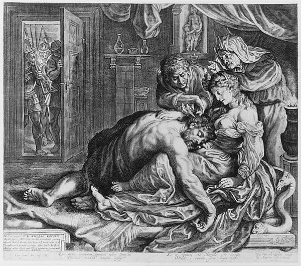 Samson and Delila, by Jacob Matham