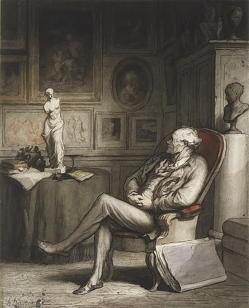 The Connoisseur, by Honoré Daumier