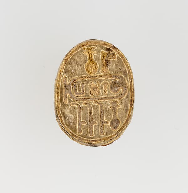Scarab Inscribed with the Throne Name of Thutmose I