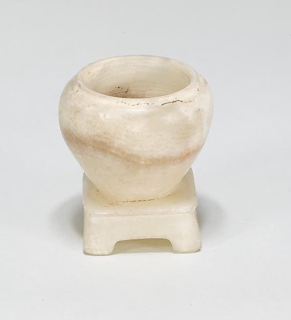 Jar for Eye Paint (kohl) with Attached Stand