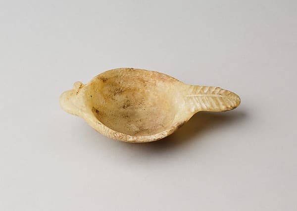 Cosmetic spoon with duck-head handle