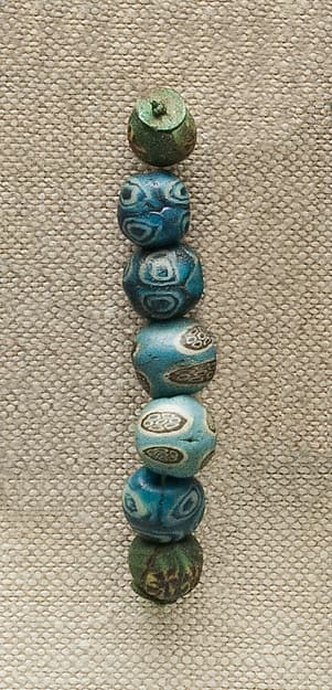 String of 7 Eyed Beads