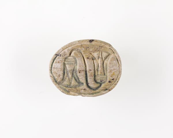 Scarab with Lotus Decoration