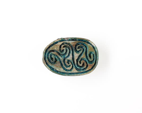 Scarab Decorated with Scrolls