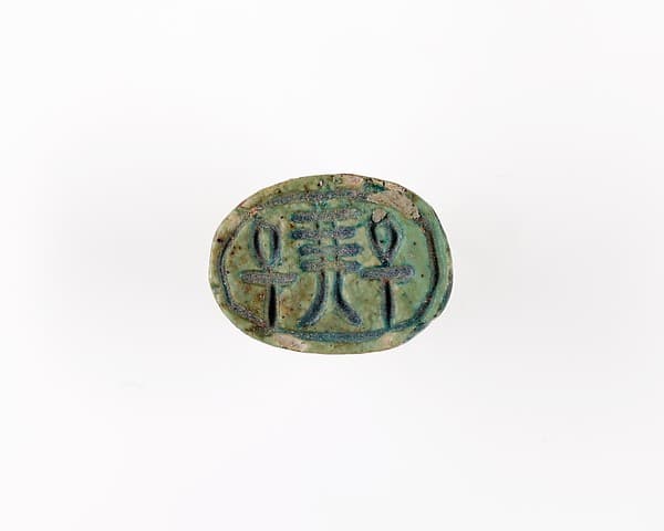 Scarab Inscribed with Hieroglyphs