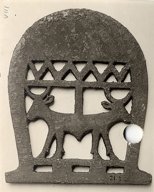 Ax head with two bulls