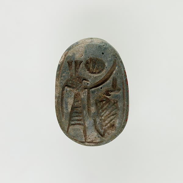 Scarab with a Representation of Seth-Baal and Uraeus
