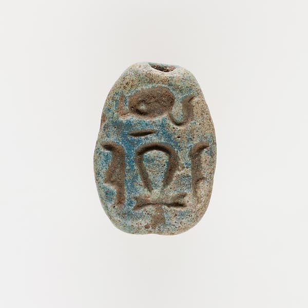 Scarab Inscribed with Hieroglyphs