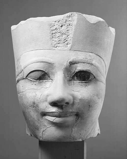 Head of an Osiride Statue of Hatshepsut Originally in the Temple Sanctuary SE Corner