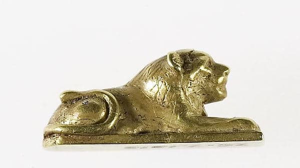 Recumbent lion from a bracelet