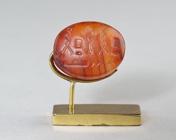 Scaraboid Bead with a device referring to Ptah
