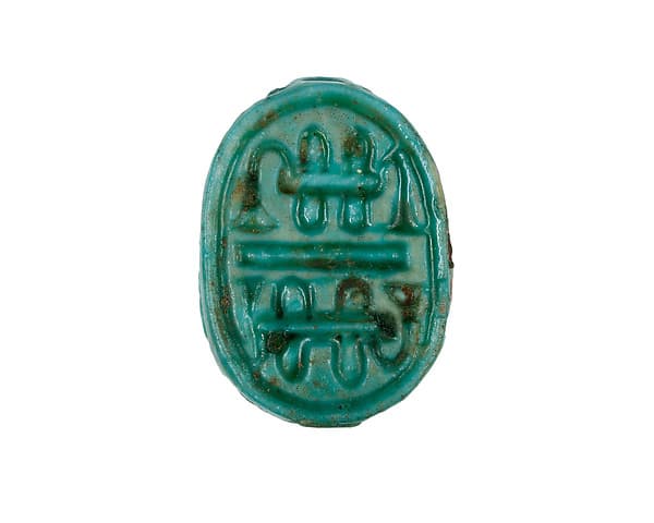 Scarab with decorative motif