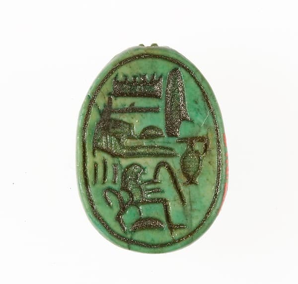 Scarab Inscribed Hatshepsut United with Amun