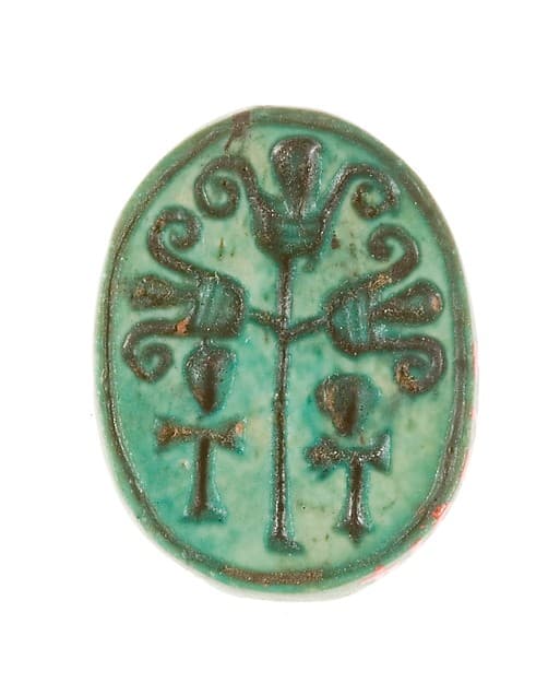 Scarab Inscribed with a Hieroglyphic Motif