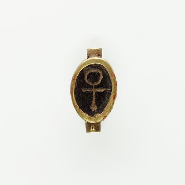 Cowroid Inscribed with an Ankh