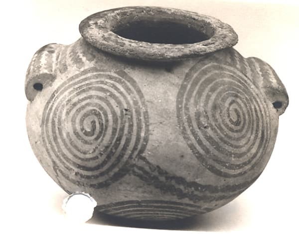 Jar with two handles