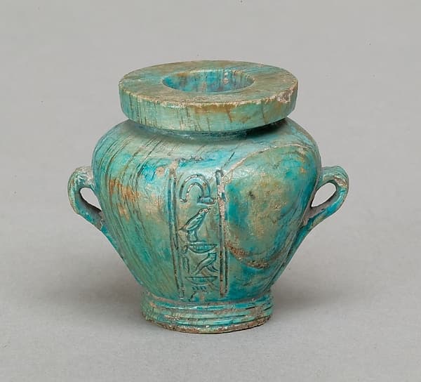 Toilet vase with two handles, inscribed for the Seal Bearer Kemes