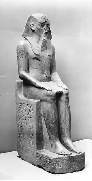Colossal Statue of Amenhotep III, reworked, reinscribed by Merneptah