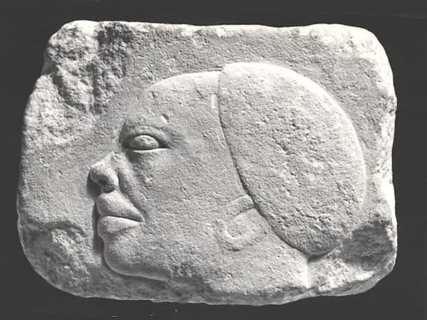 Relief with a head of a Nubian