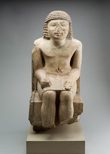 Seated Statue of the Nomarch Idu II of Dendera