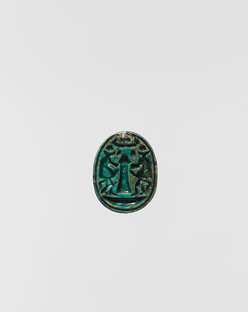 Scarab with Baboons of Thoth Adoring Amun