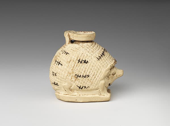 Aryballos (perfume jar) in the form of hedgehog