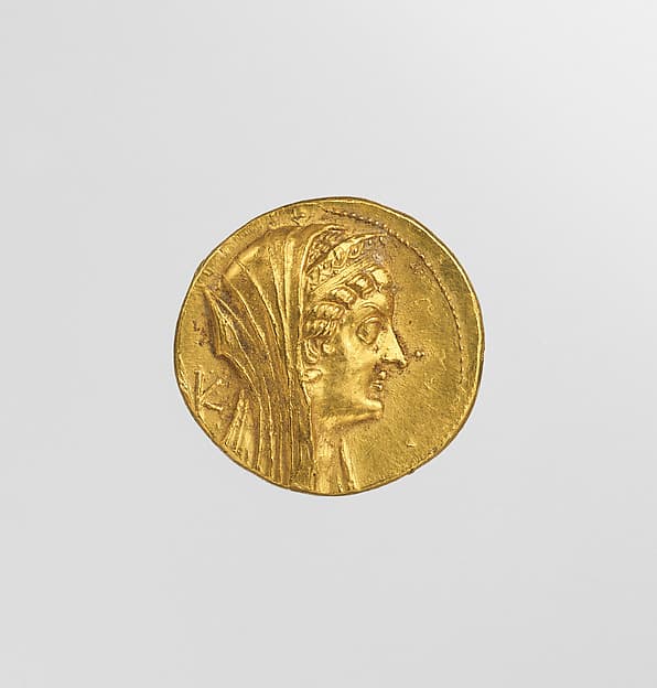 Octodrachm with image of Arsinoe II