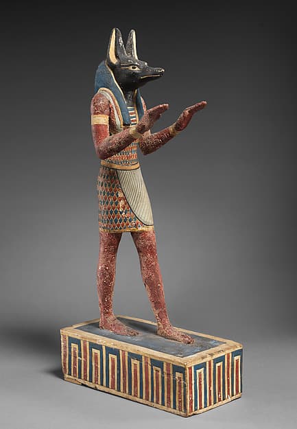 Statuette of a canid-headed god, probably Anubis