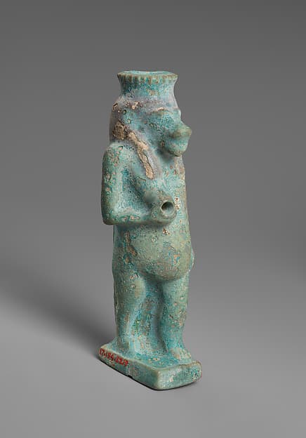 Vessel in the form of a hippo goddess