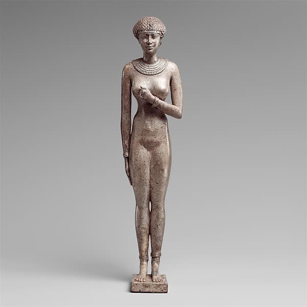 Statuette of a Royal (?) Woman with the Cartouches of Necho II on her Arms