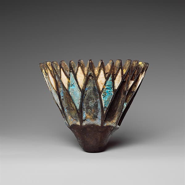 Water lily attachment, probably for a processional barque