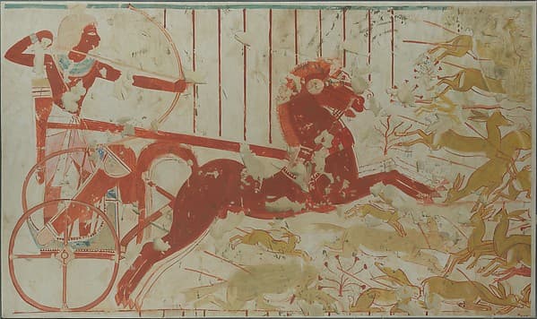 Hunting from a Chariot, Tomb of Userhat, by Charles K. Wilkinson