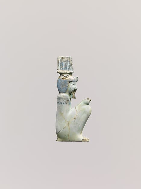 Inlay depicting the squatting god Anhur (Onuris) facing right