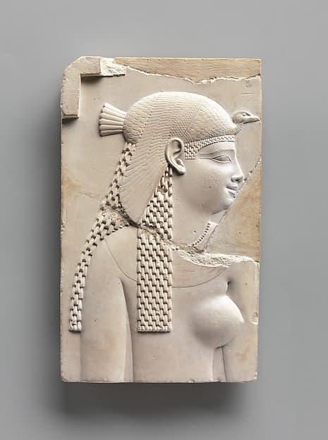 Plaque Depicting a Goddess or Queen, and on Opposite Side a King