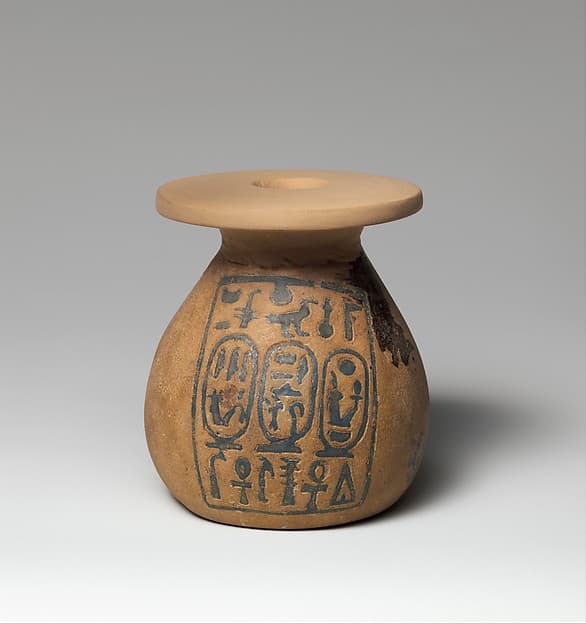 Kohl Jar Inscribed with the Names of Amenhotep III and Queen Tiye