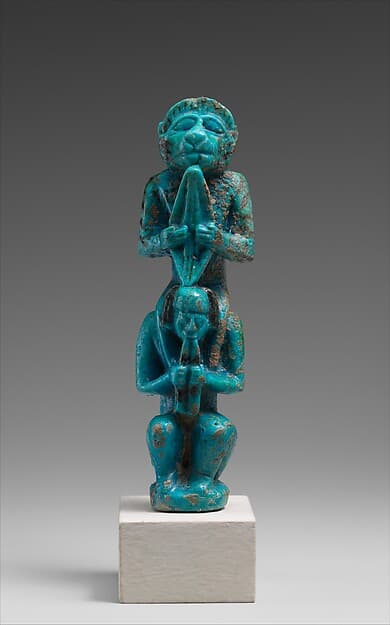 Monkey and Man Playing Instruments
