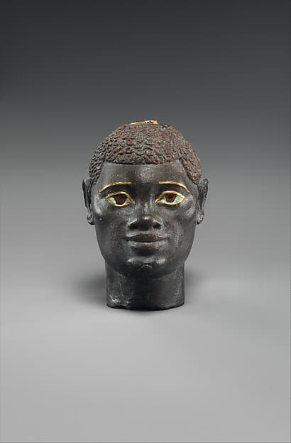 Head of an "Ethiopian" depicted in Hellenistic mode