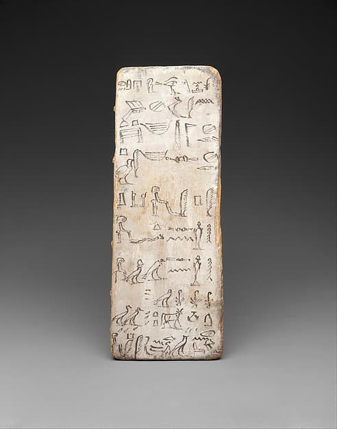 Writing board of an apprentice scribe